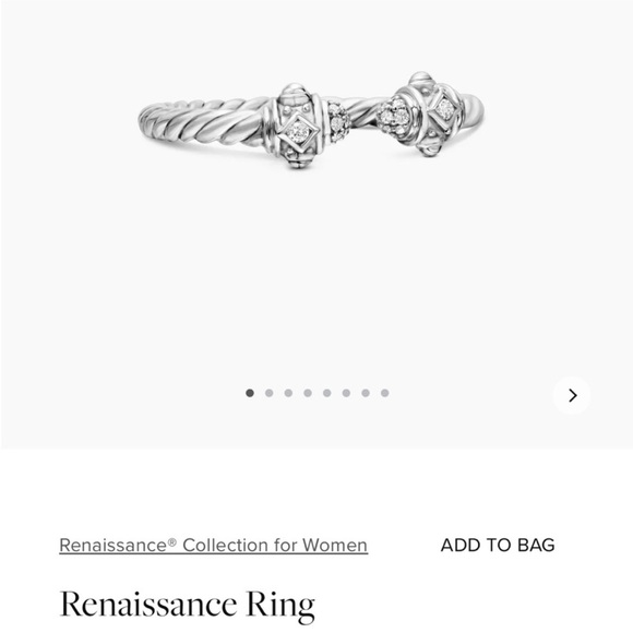 David Yurman 18k Cable Ring - Picture 5 of 6